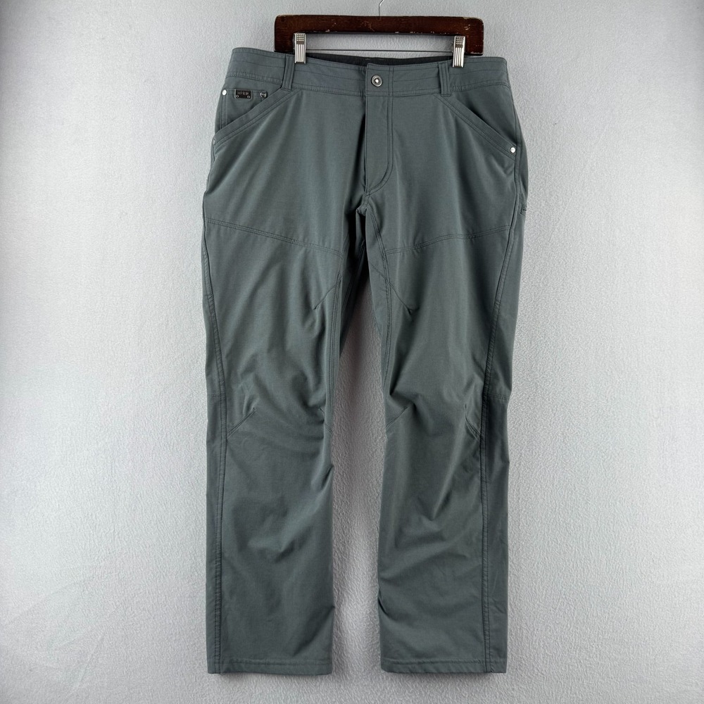 Kuhl Pants Mens 38x30 (Fits 37x30) Gray Silencr Outdoor‎ Hiking Lightweight
